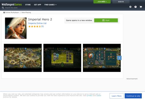 
                            8. Imperial Hero 2 - WildTangent Games