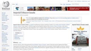 
                            4. Imperial Tobacco Canada - Wikipedia