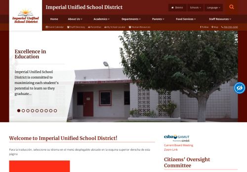 
                            8. Imperial Unified School District Office - Home