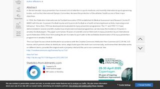 
                            9. Implementation of the FIFA 11+ football warm up program: ...