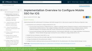 
                            12. Implementation Overview to Configure Mobile SSO for iOS