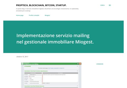 
                            10. Implementazione servizio mailing nel gestionale immobiliare Miogest ...