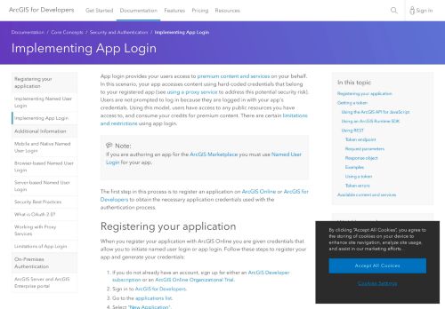 
                            11. Implementing App Login | ArcGIS for Developers