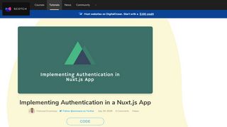 
                            1. Implementing Authentication in a Nuxt.js App ― Scotch.io