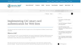 
                            6. Implementing CAC smart card authentication for Web Sites  ...