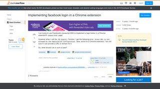 
                            1. Implementing facebook login in a Chrome extension - Stack Overflow