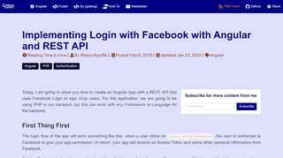 
                            12. Implementing Facebook Login with Angular and REST API - The InfoGrid