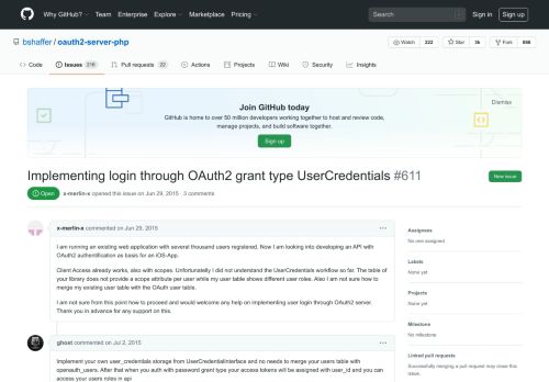 
                            4. Implementing login through OAuth2 grant type UserCredentials · Issue ...