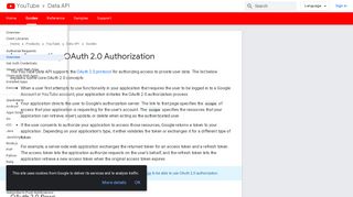 
                            8. Implementing OAuth 2.0 Authorization | YouTube Data API | Google ...