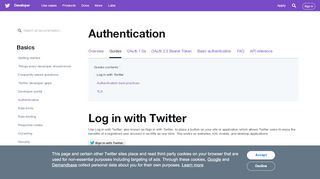 
                            8. Implementing Sign in with Twitter — Twitter Developers