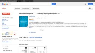 
                            5. Implementing SSL / TLS Using Cryptography and PKI