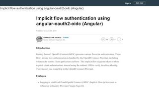 
                            6. Implicit flow authentication using angular-oauth2-oidc (Angular)