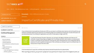 
                            5. Import a Certificate and Private Key - Palo Alto Networks