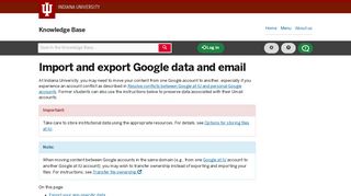 
                            12. Import and export Google data and email - IU Knowledge Base