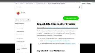 
                            2. Import Bookmarks and personal data from another browser | Firefox ...