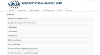
                            5. Import - COSCO SHIPPING Lines (Germany) GmbH