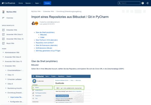 
                            11. Import eines Repositories aus Bitbucket / Git in PyCharm - MyOdoo ...