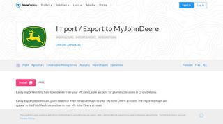 
                            11. Import / Export to MyJohnDeere - App Market | DroneDeploy