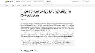 
                            4. Import or subscribe to a calendar in Outlook.com - Outlook