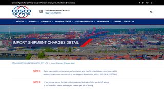 
                            8. Import Shipment Charges detail – COSCO SHIPPING ...