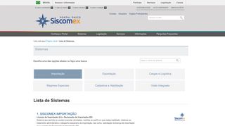 
                            3. Importação - Portal Siscomex