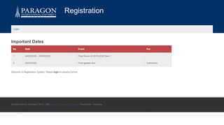 
                            2. Important Dates | Registration - Zaman University