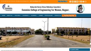 
                            3. IMPORTANT LINKS | Cummins College of Engineering For Women ...