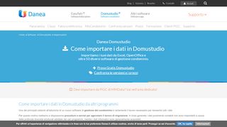 
                            13. Importare i dati in Domustudio da altri programmi - Danea