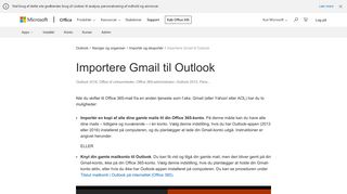 
                            10. Importere Gmail til Outlook - Office Support