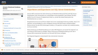 
                            10. Importieren und Exportieren von SQL-Server-Datenbanken - Amazon ...