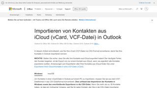 
                            8. Importieren von Kontakten aus iCloud (vCard, VCF-Datei) in Outlook ...