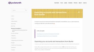 
                            11. Importing accounts and transactions from Buxfer - PocketSmith ...