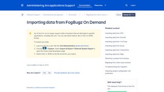 
                            12. Importing data from FogBugz On Demand - Atlassian Documentation