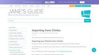 
                            13. Importing from Cliniko | Jane - Clinic & Practice Management Software