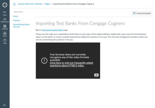 
                            13. Importing Test Banks From Cengage Cognero: Canvas Instructor ...