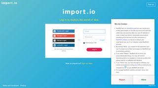 
                            8. Import.io Login