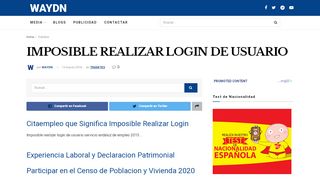 
                            7. Imposible Realizar Login de Usuario - Waydn