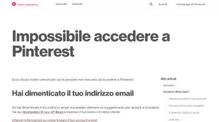 
                            11. Impossibile accedere a Pinterest | Pinterest help