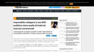 
                            7. Impossibile collegarsi a una WiFi pubblica come quella di hotel ed ...