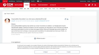 
                            7. Impossible d'accéder à un site (yess attentia) - Comment Ça Marche