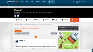 
                            8. Impossible de se connecter à Optifine.net sur le forum Minecraft ...