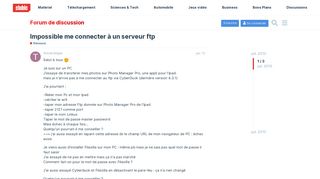 
                            7. Impossible me connecter à un serveur ftp... (Clubic.com)