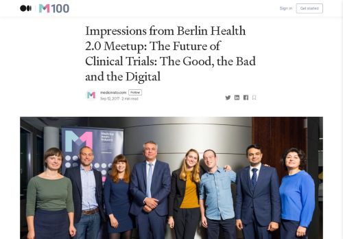 
                            13. Impressions from Berlin Health 2.0 Meetup – M100 – Medium