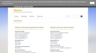 
                            10. Impressum - Albatros Versicherungsdienste GmbH