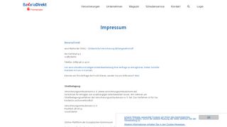 
                            11. Impressum | BavariaDirekt Versicherung