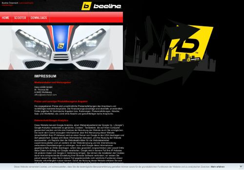 
                            5. Impressum - Beeline™ Motor Österreich