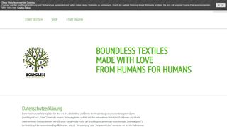 
                            11. Impressum - boundless-textiless Webseite!