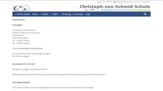 
                            7. Impressum - Christoph-von-Schmid-Schule