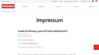 
                            11. Impressum - Franke