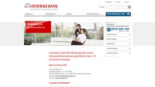 
                            10. Impressum - Generali Bank
